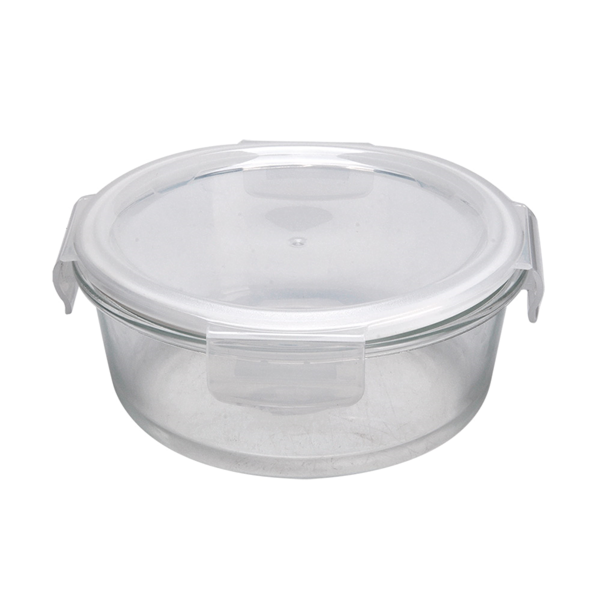 Garcia de pou RECIPIENTES REDONDOS CON TAPA 950 ML Ø 17 2x6 6/7 5 CM TRANSPARENTE CRISTAL (6 UNID.)
