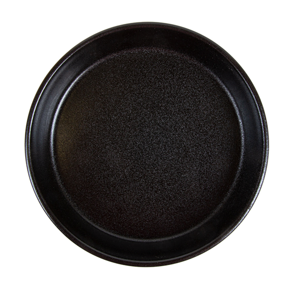 Garcia De Pou RECIPIENTES REDONDOS 'SLATE' 'AKALA' Ø 18x3 8 CM NEGRO PORCELANA (6 UNID.)