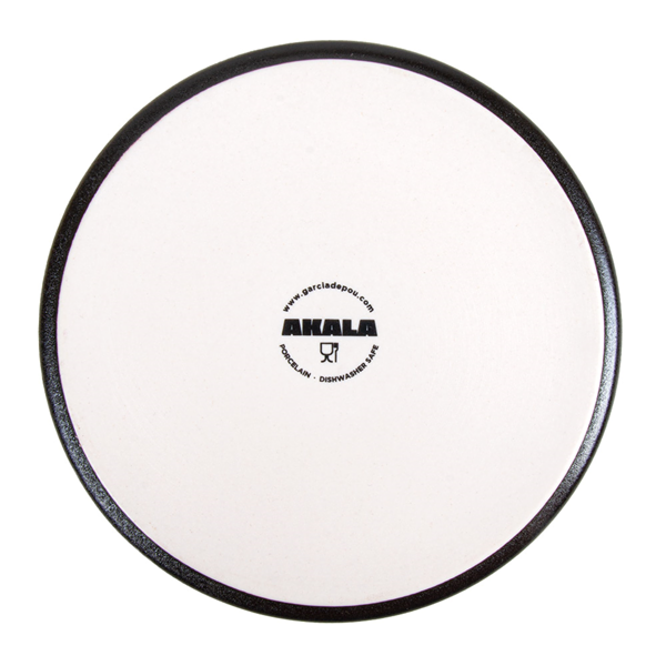 Garcia De Pou RECIPIENTES REDONDOS 'SLATE' 'AKALA' Ø 18x3 8 CM NEGRO PORCELANA (6 UNID.)