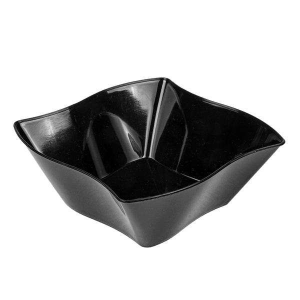 Garcia de pou RECIPIENTES REUTILIZABLES APERITIVOS "ESTRELLA" 150 ML 9x9x3 5 CM NEGRO PS (600 UNID.)