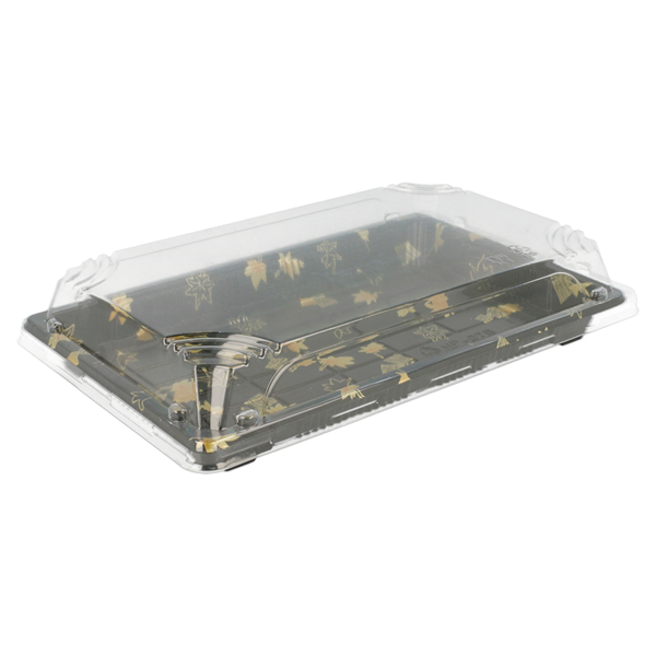 Garcia De Pou RECIPIENTES + TAPAS PARA "SUSHI" 22x14x4 CM NEGRO PS (400 UNID.)