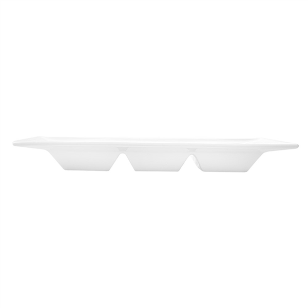 Garcia De Pou RECTÁNGULOS 3 COMPARTIMENTOS 26 CM BLANCO PORCELANA (6 UNID.)