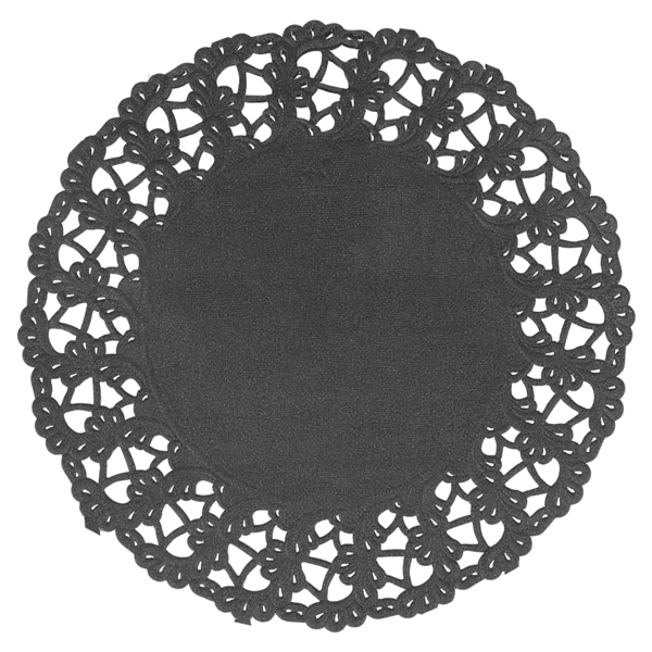 Garcia de pou RODALES CALADOS 40 G/M2 Ø 14 CM NEGRO PAPEL (250 UNID.)