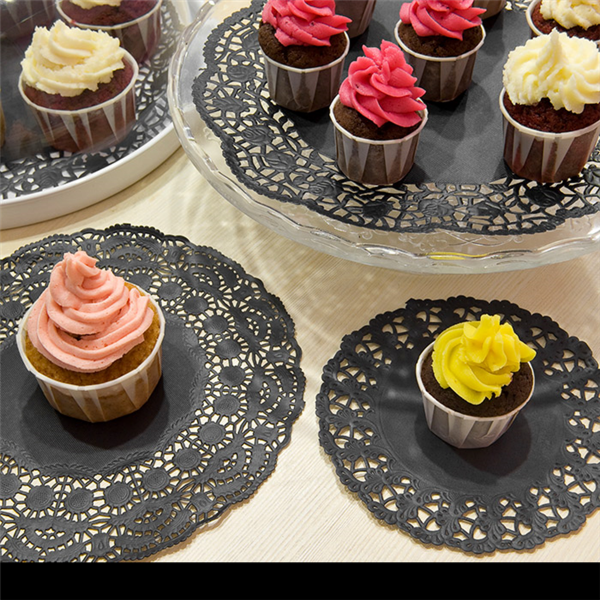 Garcia De Pou RODALES CALADOS 40 G/M2 Ø 42 CM NEGRO PAPEL (250 UNID.)