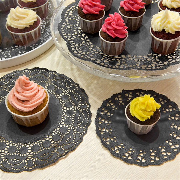 Garcia De Pou RODALES CALADOS 40 G/M2 Ø 9 CM NEGRO PAPEL (250 UNID.)