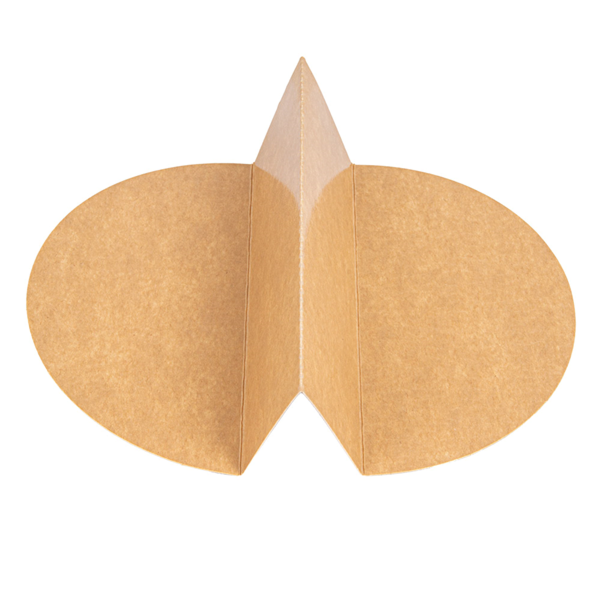 Garcia De Pou SEPARADOR 2 COMPARTIMENTOS ENSALADERA 212.97 300 + 18 PE G/M2 Ø26 8/17 5x5 3 CM NATURAL KRAFT (600 UNID.)