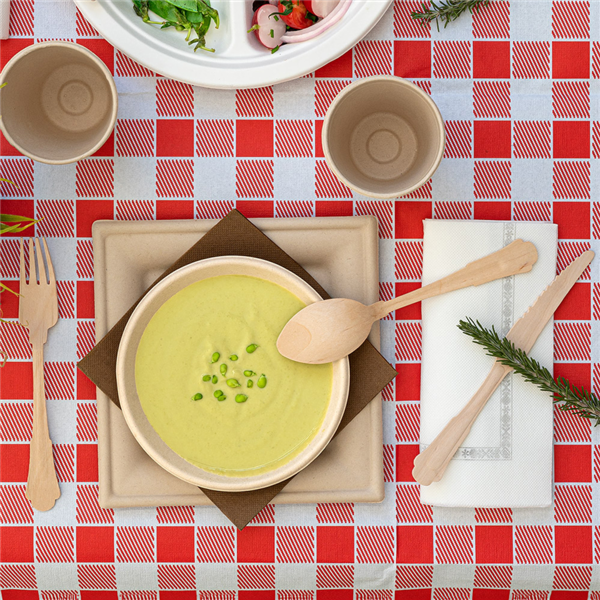 Garcia De Pou SERV. ECOLABEL CON ORLA "PLUS" 'DOUBLE POINT' 18 G/M2 39x39 CM BLANCO TISSUE (1200 UNID.)