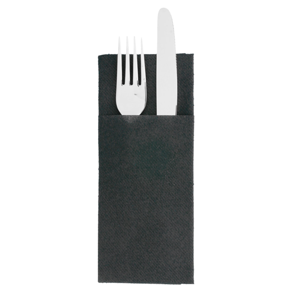 Garcia de pou SERVILLETAS CANGURITO 55 G/M2 33x40 CM NEGRO AIRLAID (700 UNID.)