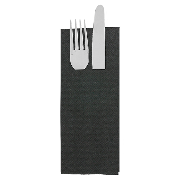 Garcia de pou SERVILLETAS CANGURITO 'ECOLABEL - DOUBLE POINT' 18 G/M2 33x40 CM NEGRO TISSUE (1400 UNID.)
