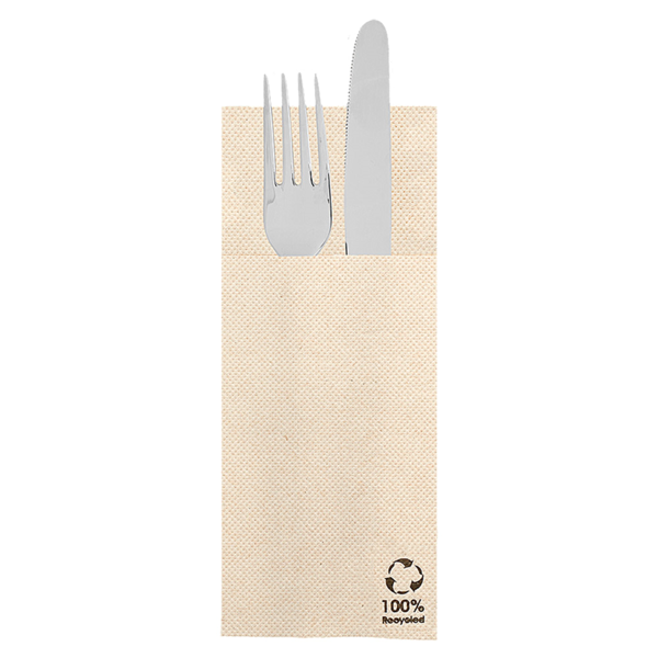 Garcia de pou SERVILLETAS CANGURITO 'ECOLABEL - DOUBLE POINT' 19 G/M2 33x40 CM NATURAL TISSUE RECICLADO (1400 UNID.)
