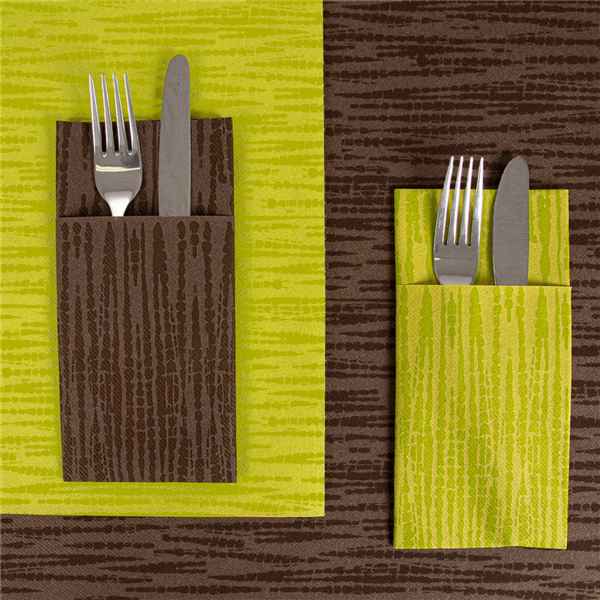 Garcia De Pou SERVILLETAS CANGURITO 'SAFARI' 55 G/M2 33x40 CM CHOCOLATE AIRLAID (700 UNID.)