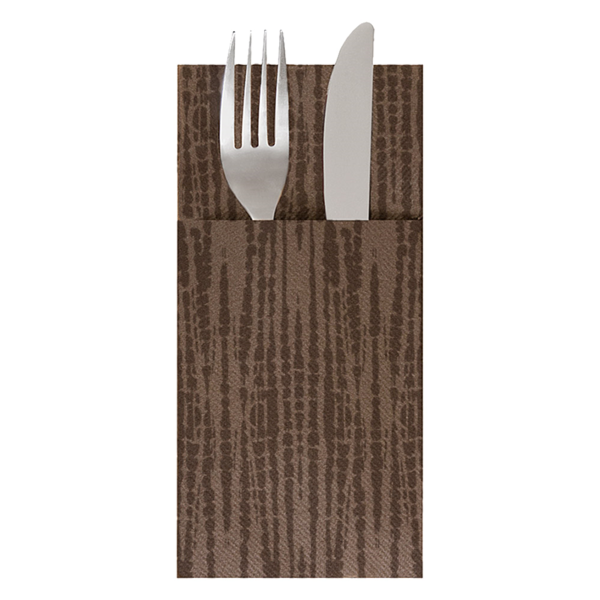 Garcia de pou SERVILLETAS CANGURITO 'SAFARI' 55 G/M2 33x40 CM CHOCOLATE AIRLAID (700 UNID.)
