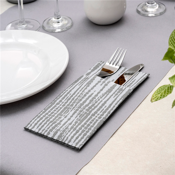 Garcia De Pou SERVILLETAS CANGURITO 'SAFARI' 55 G/M2 33x40 CM GRIS AIRLAID (700 UNID.)