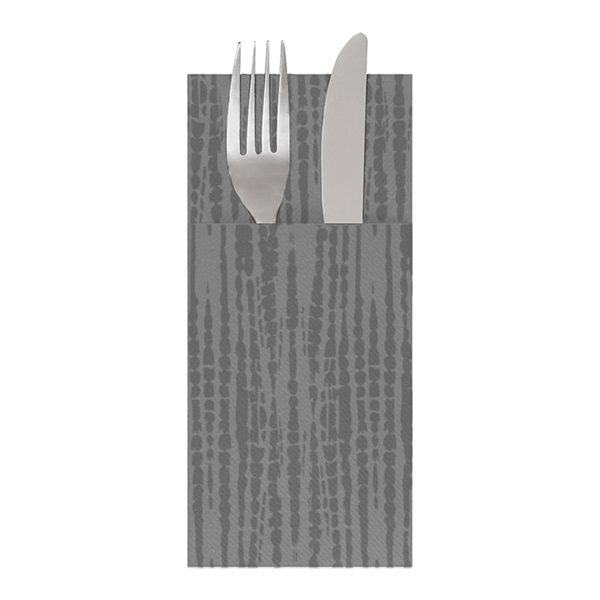 Garcia de pou SERVILLETAS CANGURITO 'SAFARI' 55 G/M2 33x40 CM GRIS AIRLAID (700 UNID.)