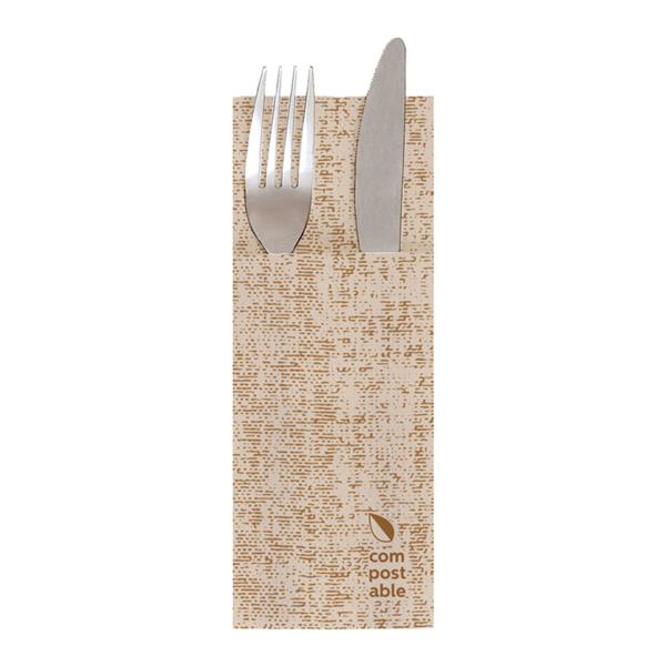 Garcia de pou SERVILLETAS CANGURITO 'TUNDRA' 55 G/M2 33x40 CM CARAMELO AIRLAID (700 UNID.)