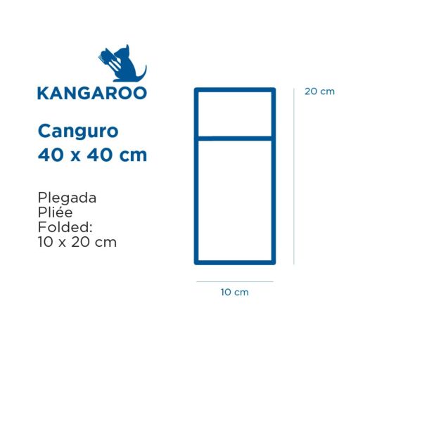 Garcia De Pou SERVILLETAS CANGURO 'DRY COTTON' 55 G/M2 40x40 CM GRAFITO AIRLAID (700 UNID.)