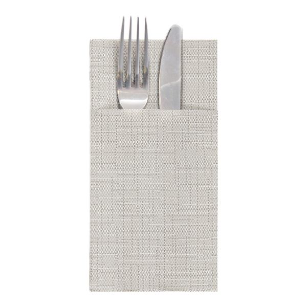 Garcia de pou SERVILLETAS CANGURO 'DRY COTTON' 55 G/M2 40x40 CM GRIS AIRLAID (700 UNID.)