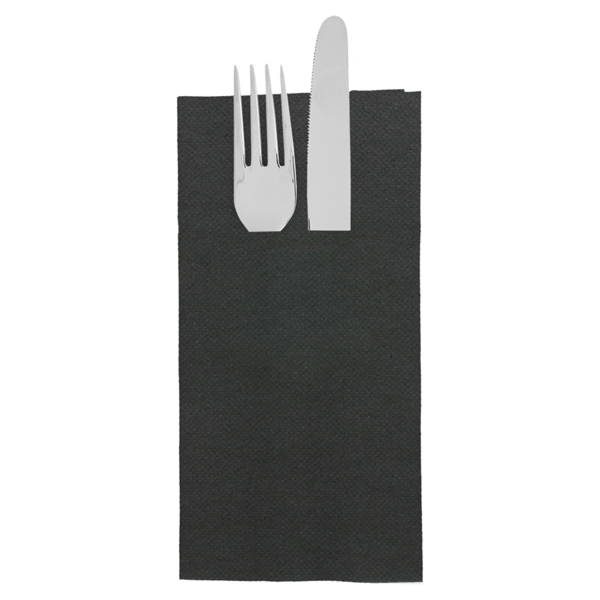 Garcia de pou SERVILLETAS CANGURO 'ECOLABEL - DOUBLE POINT' 18 G/M2 39x40 CM NEGRO TISSUE (1400 UNID.)