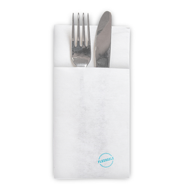 Garcia de pou SERVILLETAS CANGURO FLUSHABLES 50 G/M2 40x40 CM BLANCO AIRLAID (700 UNID.)