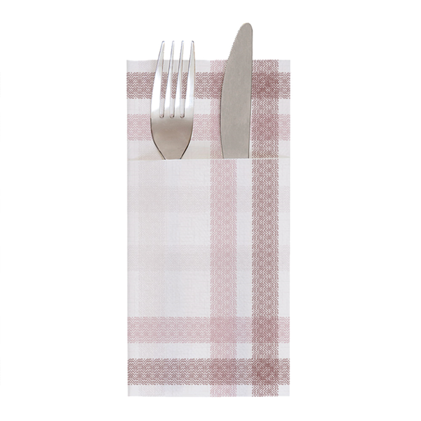 Garcia de pou SERVILLETAS CANGURO 'LIKE LINEN - MADRAS II' 70 G/M2 40x40 CM BURDEOS SPUNLACE (700 UNID.)