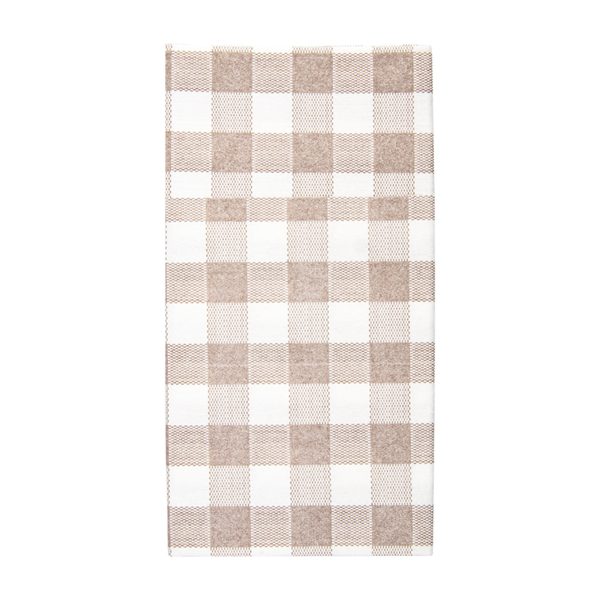Garcia De Pou SERVILLETAS CANGURO 'LIKE LINEN - VICHY' 70 G/M2 40x40 CM TAUPE SPUNLACE (700 UNID.)