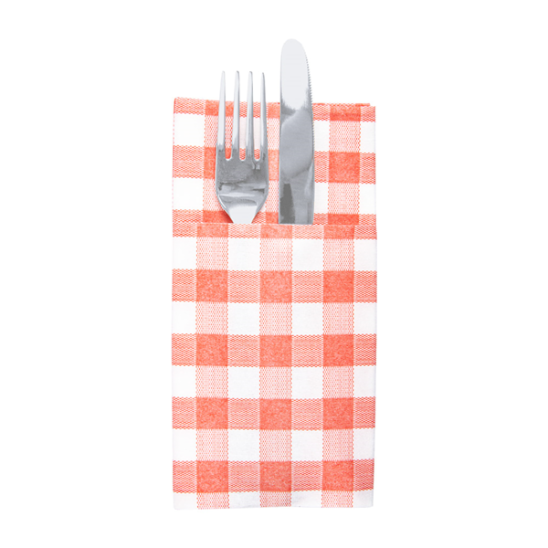 Garcia de pou SERVILLETAS CANGURO 'LIKE LINEN - VICHY' 70 G/M2 40x40 CM ROJO SPUNLACE (700 UNID.)
