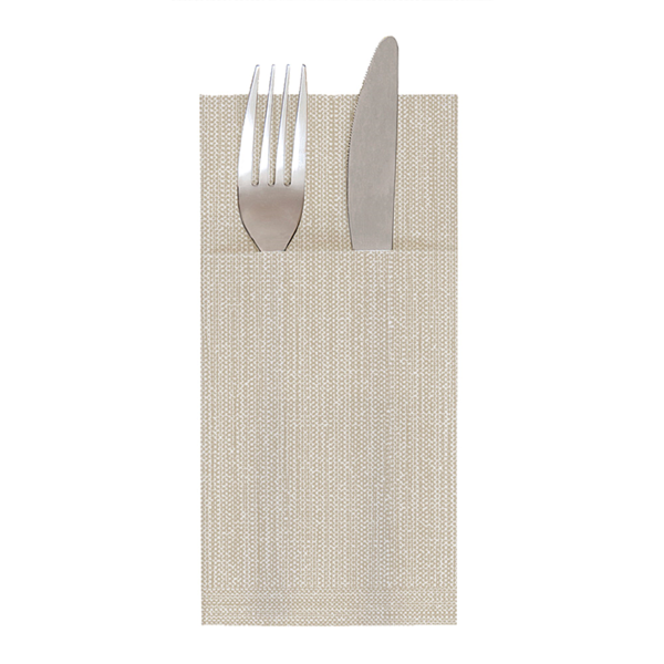 Garcia de pou SERVILLETAS CANGURO 'X-SOFT' 'DUNE' 65 G/M2 40x40 CM TAUPE AIRLAID (700 UNID.)
