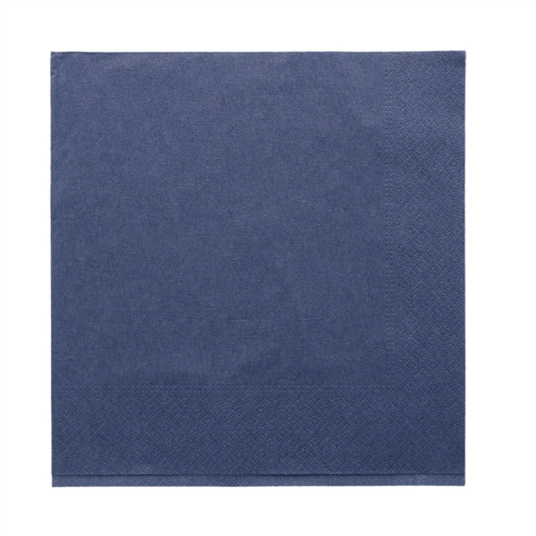 Garcia de pou SERVILLETAS ECOLABEL 2 CAPAS 18 G/M2 39x39 CM AZUL MARINO TISSUE (1600 UNID.)