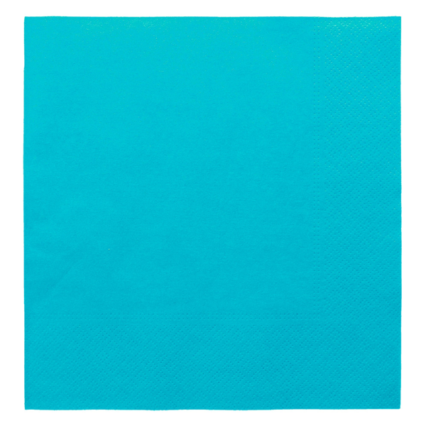 Garcia de pou SERVILLETAS ECOLABEL 2 CAPAS 18 G/M2 39x39 CM AZUL TURQUESA TISSUE (1600 UNID.)