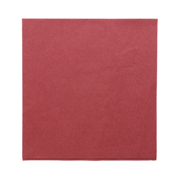 Garcia de pou SERVILLETAS ECOLABEL 2 CAPAS 18 G/M2 39x39 CM BURDEOS TISSUE (1600 UNID.)