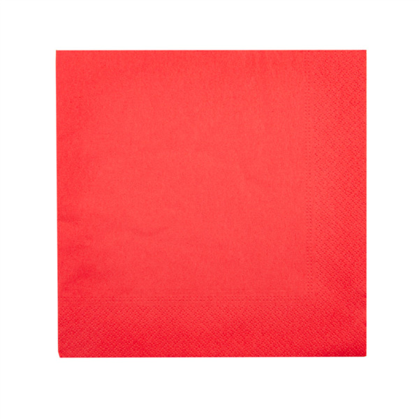 Garcia de pou SERVILLETAS ECOLABEL 2 CAPAS 18 G/M2 39x39 CM ROJO TISSUE (1600 UNID.)
