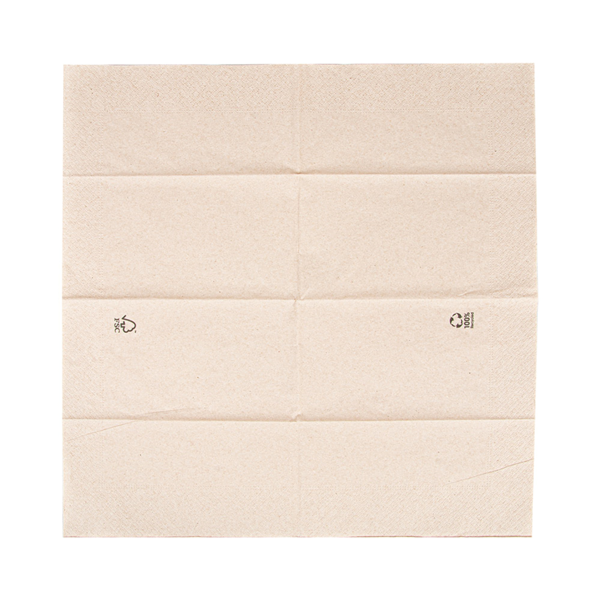 Garcia De Pou SERVILLETAS ECOLABEL 2 CAPAS P. 1/8 18 G/M2 40x40 CM NATURAL TISSUE RECICLADO (1800 UNID.)