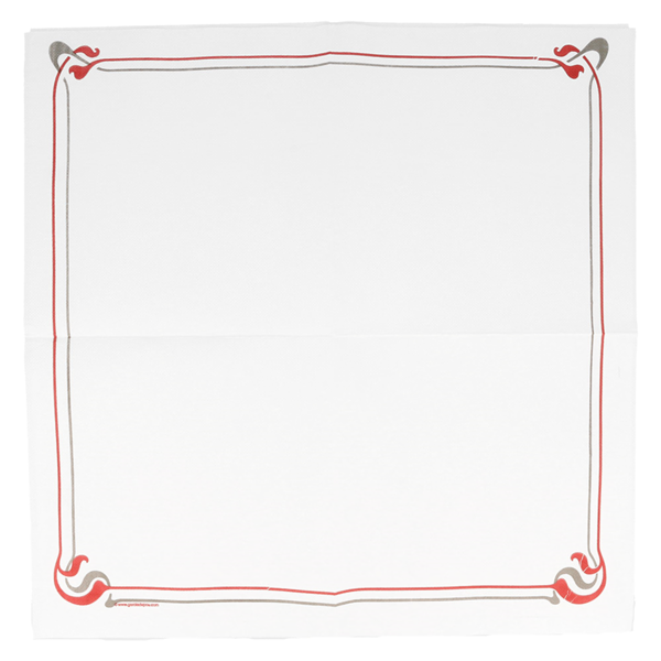 Garcia De Pou SERVILLETAS ECOLABEL BURDEOS & GRIS 'DOUBLE POINT - MAXIM' 18 G/M2 40x40 CM BLANCO TISSUE (1200 UNID.)