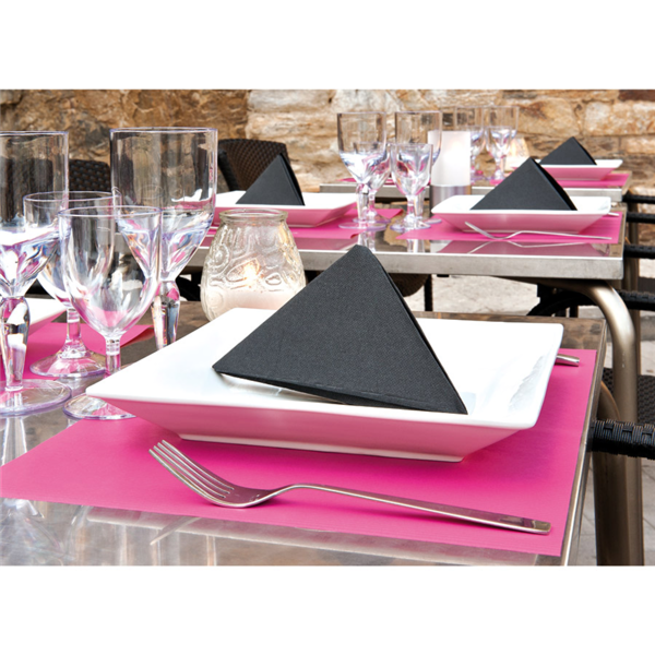 Garcia De Pou SERVILLETAS ECOLABEL 'DOUBLE POINT' 18 G/M2 39x39 CM NEGRO TISSUE (1200 UNID.)