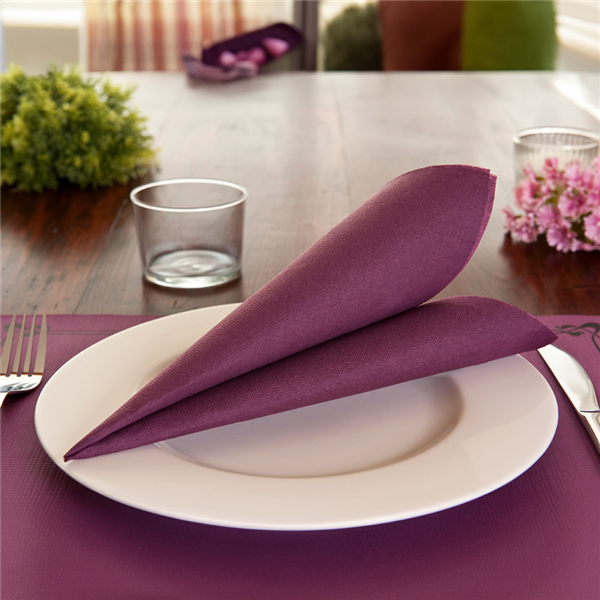 Garcia De Pou SERVILLETAS ECOLABEL 'DOUBLE POINT' 18 G/M2 39x39 CM CIRUELA TISSUE (1200 UNID.)