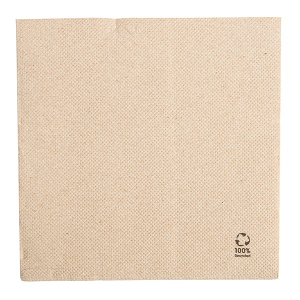 Garcia de pou SERVILLETAS ECOLABEL 'DOUBLE POINT' 19 G/M2 30x30 CM NATURAL TISSUE RECICLADO (1800 UNID.)