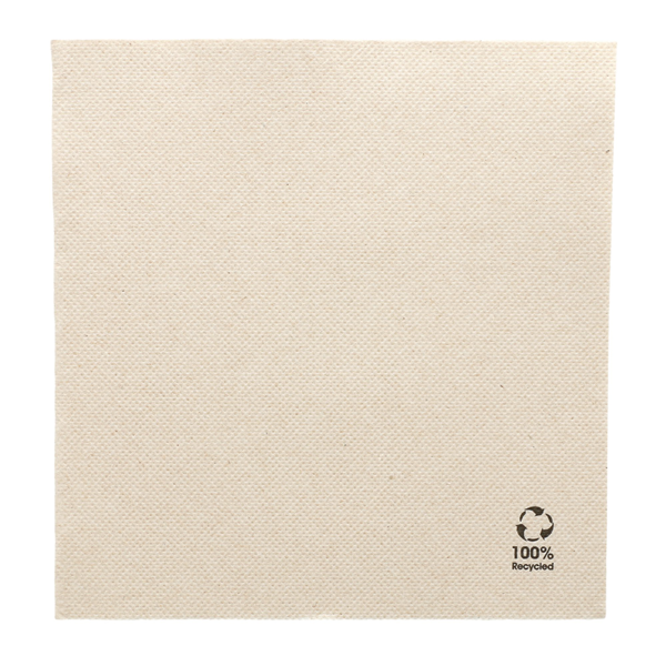 Garcia de pou SERVILLETAS ECOLABEL 'DOUBLE POINT' 19 G/M2 33x33 CM NATURAL TISSUE RECICLADO (1200 UNID.)