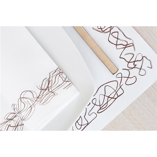 Garcia De Pou SERVILLETAS ECOLABEL 'DOUBLE POINT - ARISTAS' 18 G/M2 40x40 CM BLANCO TISSUE (1200 UNID.)