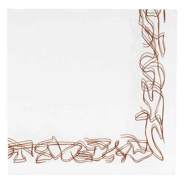 Garcia de pou SERVILLETAS ECOLABEL 'DOUBLE POINT - ARISTAS' 18 G/M2 40x40 CM BLANCO TISSUE (1200 UNID.)