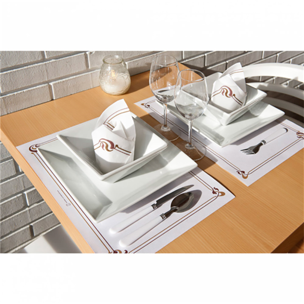 Garcia De Pou SERVILLETAS ECOLABEL 'DOUBLE POINT - MAXIM' 18 G/M2 40x40 CM BLANCO TISSUE (1200 UNID.)