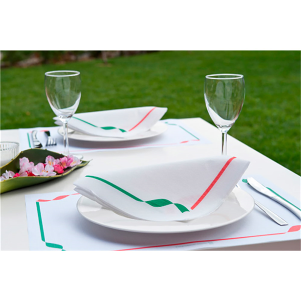 Garcia De Pou SERVILLETAS ECOLABEL 'DOUBLE POINT - TRATTORIA' 18 G/M2 40x40 CM BLANCO TISSUE (1200 UNID.)