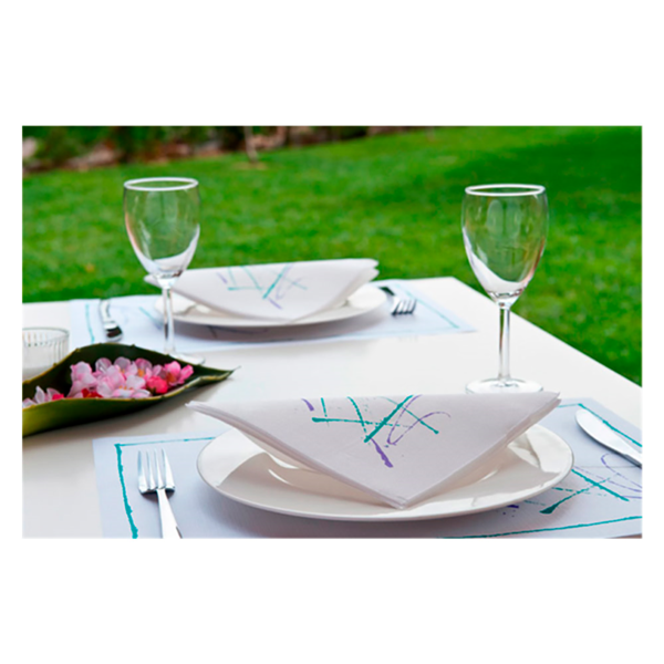 Garcia De Pou SERVILLETAS ECOLABEL 'DOUBLE POINT - VOLARE' 18 G/M2 40x40 CM BLANCO TISSUE (1200 UNID.)