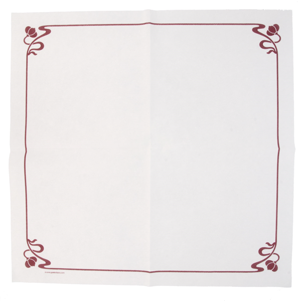 Garcia De Pou SERVILLETAS "FLOR ROSA" 45 G/M2 40x40 CM BLANCO AIRLAID (700 UNID.)