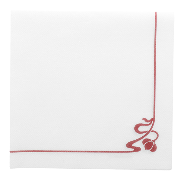 Garcia de pou SERVILLETAS "FLOR ROSA" 45 G/M2 40x40 CM BLANCO AIRLAID (700 UNID.)