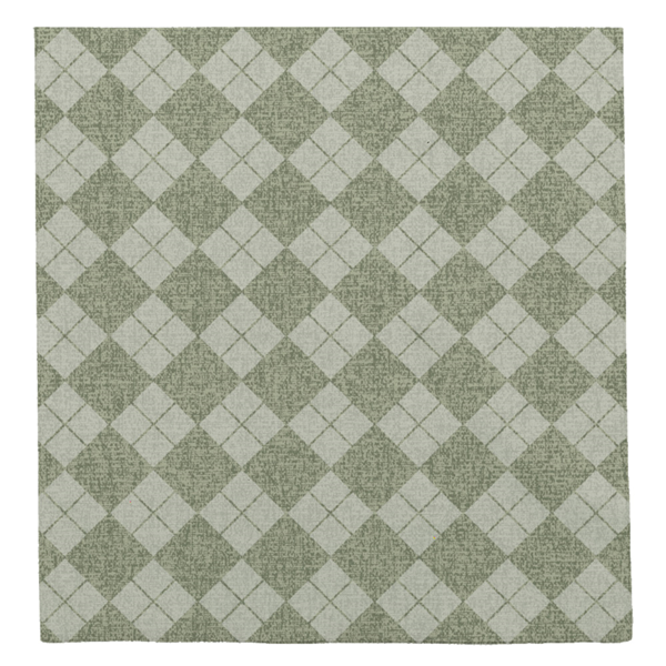 Garcia de pou SERVILLETAS 'LIKE LINEN - ARGYLE' 70 G/M2 40x40 CM VERDE SPUNLACE (600 UNID.)