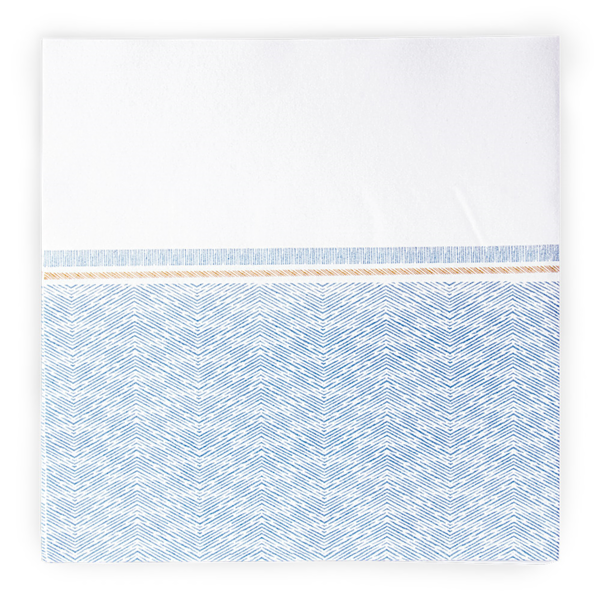Garcia de pou SERVILLETAS 'LIKE LINEN - AZUR' 70 G/M2 40x40 CM BLANCO/AZUL SPUNLACE (600 UNID.)