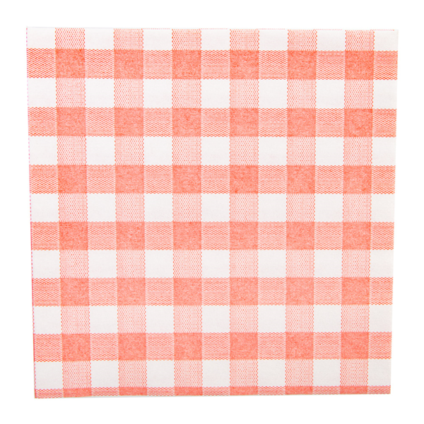 Garcia de pou SERVILLETAS 'LIKE LINEN - VICHY' 70 G/M2 40x40 CM ROJO SPUNLACE (600 UNID.)