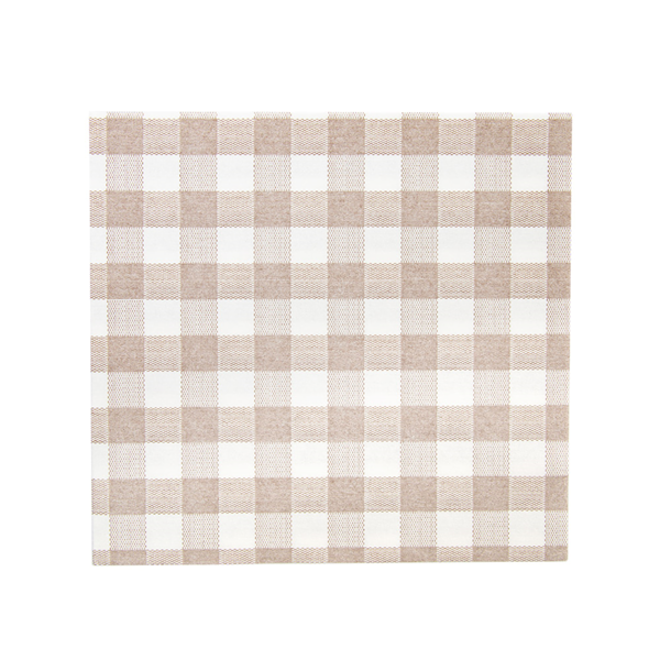 Garcia de pou SERVILLETAS 'LIKE LINEN - VICHY' 70 G/M2 40x40 CM TAUPE SPUNLACE (600 UNID.)