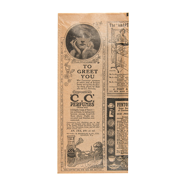 Garcia De Pou SERVILLETAS NEGRAS ENF. 'D.POINT' 32x40 CM 'JUST IN TIME CLOSED' 40 + 10PE G/M2 11x25 CM NATURAL 'TIMES' KRAFT VERJURADO (300 UNID.)