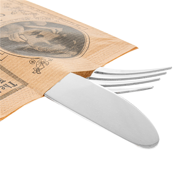 Garcia De Pou SERVILLETAS NEGRAS ENF. 'D.POINT' 32x40 CM 'JUST IN TIME CLOSED' 40 + 10PE G/M2 11x25 CM NATURAL 'TIMES' KRAFT VERJURADO (300 UNID.)